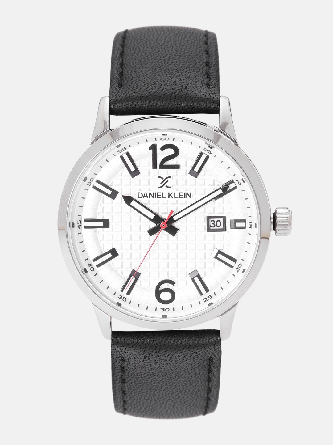 

Daniel Klein Men Silver-Toned Textured Analogue Watch DK12153-6