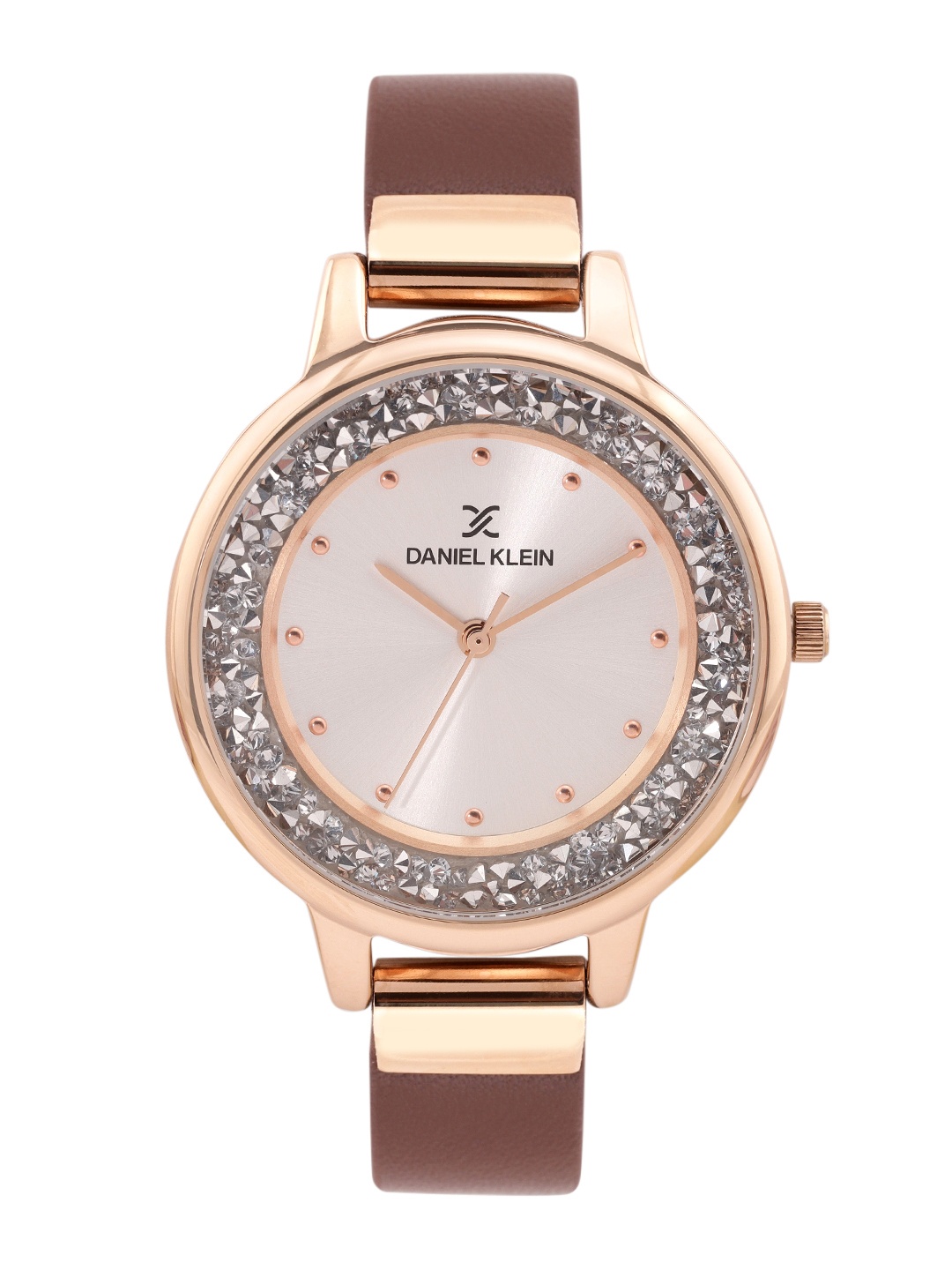 

Daniel Klein Women Embellished Analogue Watch DK12051, Silver