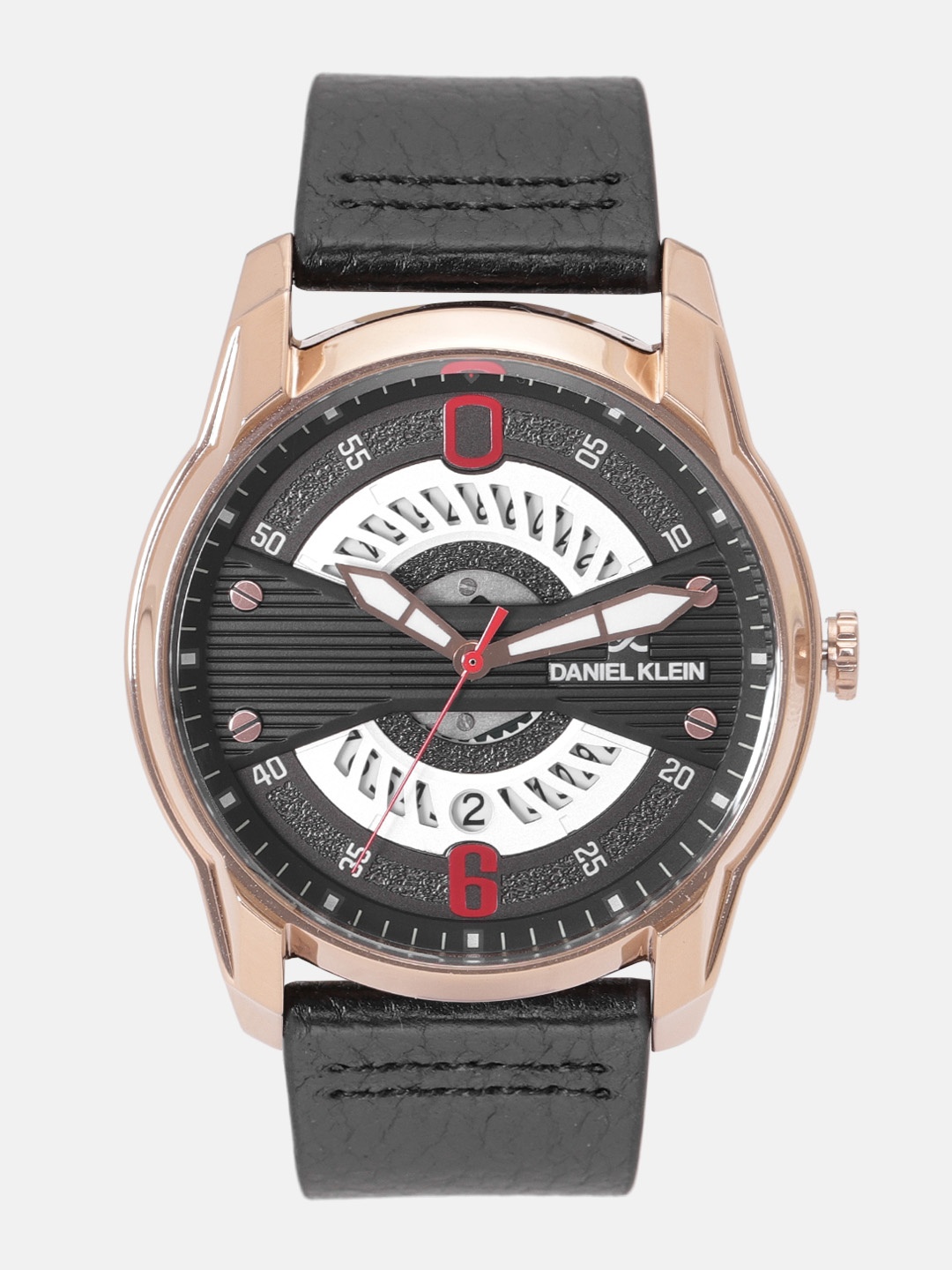 

Daniel Klein Premium Men Black & Silver-Toned Analogue Watch 12155-2