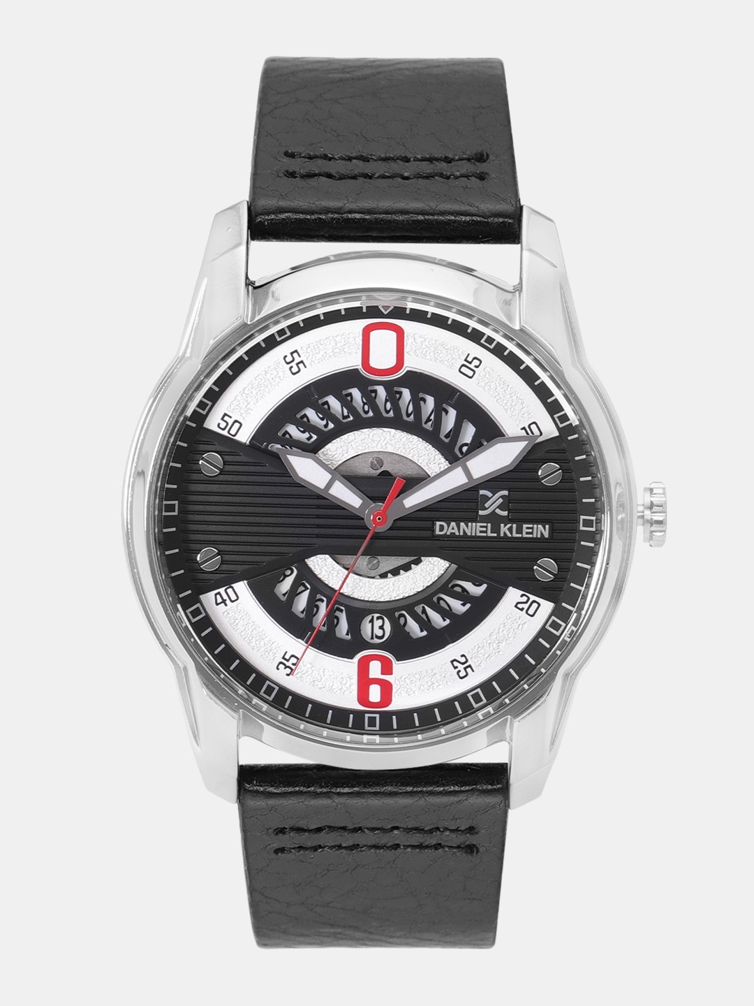 

Daniel Klein Men Silver-Toned & Black Analogue Watch DK12155-5