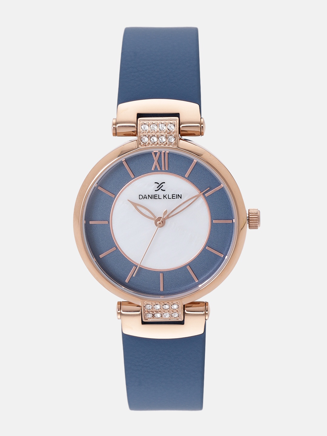 

Daniel Klein Premium Women White & Blue Analogue Watch 12079-6