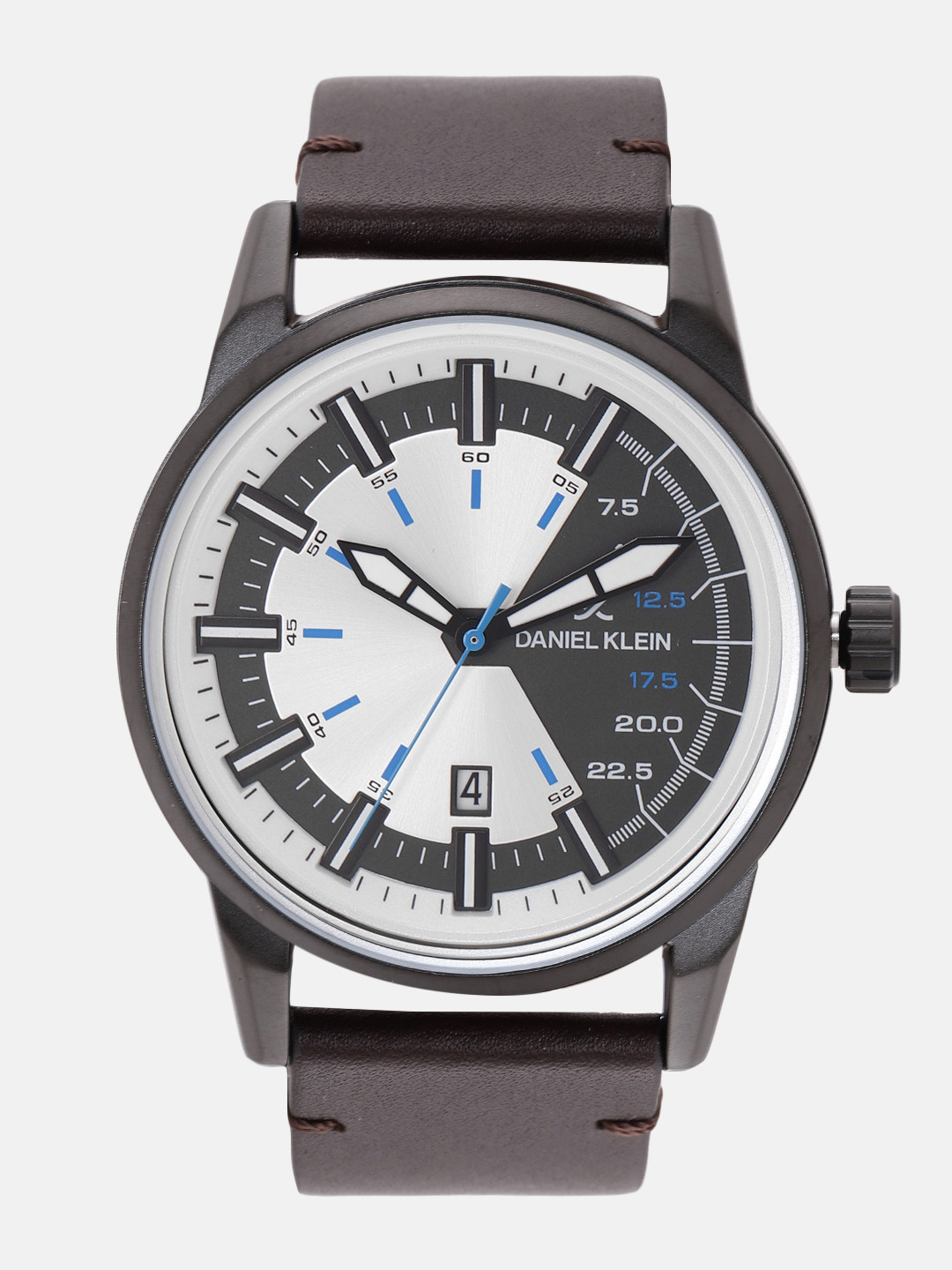 

Daniel Klein Men Silver-Toned & Charcoal Grey Analogue Watch DK12151-4