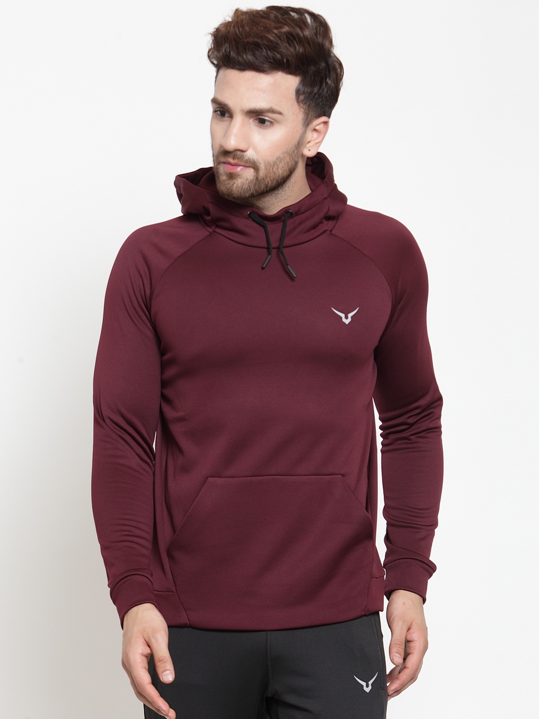 

Invincible Men Box Hoody, Burgundy