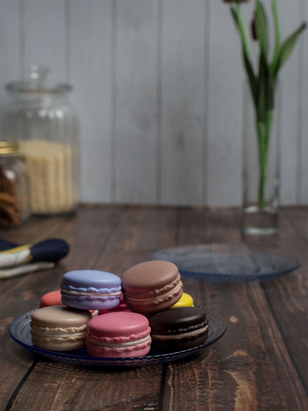 

Pasabahce Set of 6 Blue Generation Tempered Cake Plates