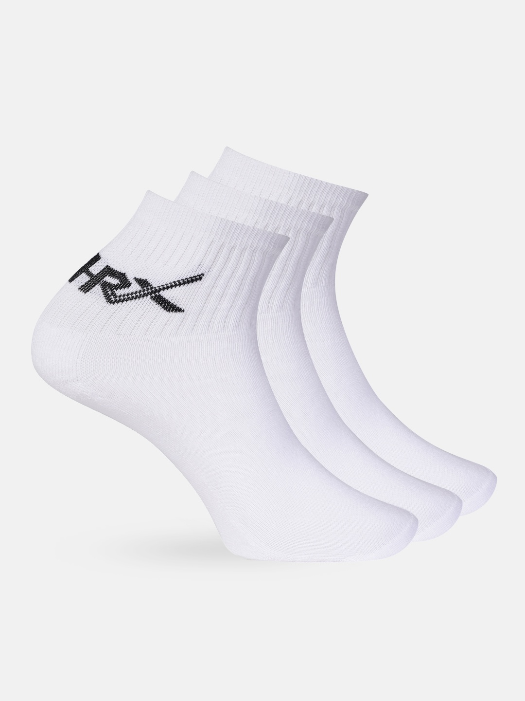 

HRX by Hrithik Roshan Men Quarter length Pack of 3 Terry Socks, White