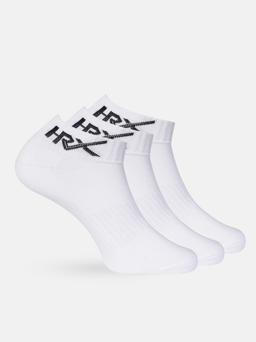 

HRX by Hrithik Roshan Men Quarter length Pack of 3 Terry Socks, White