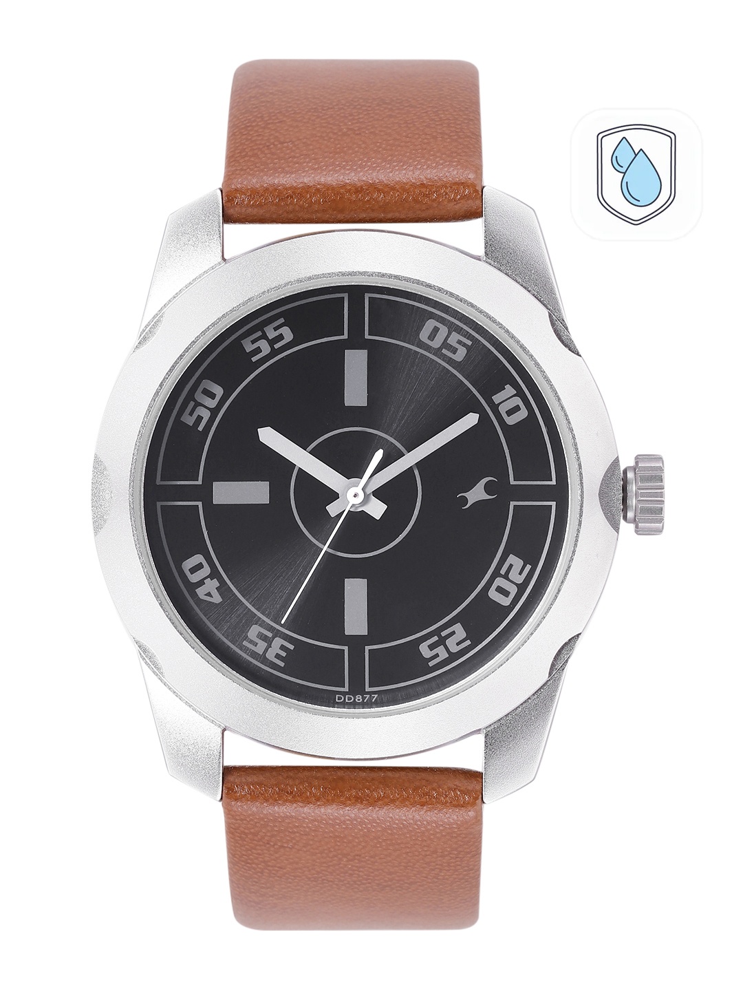 

Fastrack Men Analogue Leather Watch 38051SL04, Black