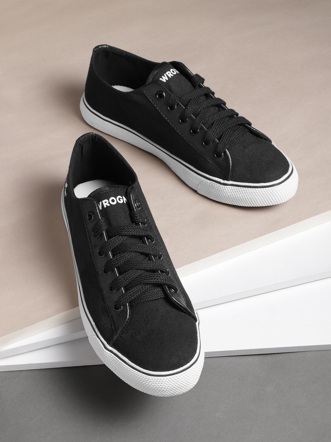 

WROGN Men Black Sneakers