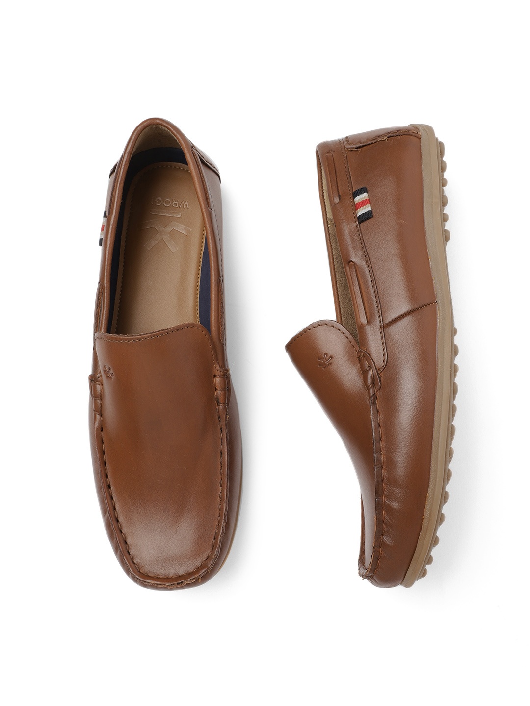 

WROGN Men Brown Solid Loafers