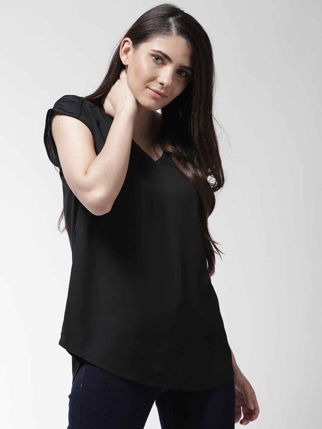 

Marks & Spencer Women Black Solid Top