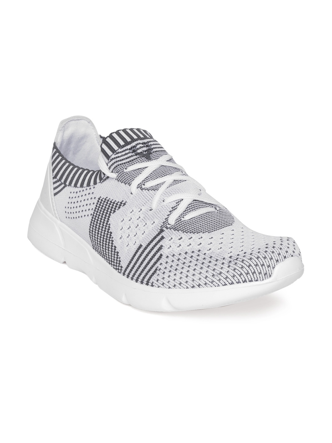 

Allen Solly Men Grey & White Patterned Sneakers