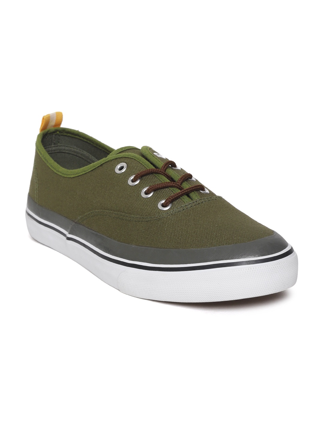 

Allen Solly Men Olive Green Sneakers