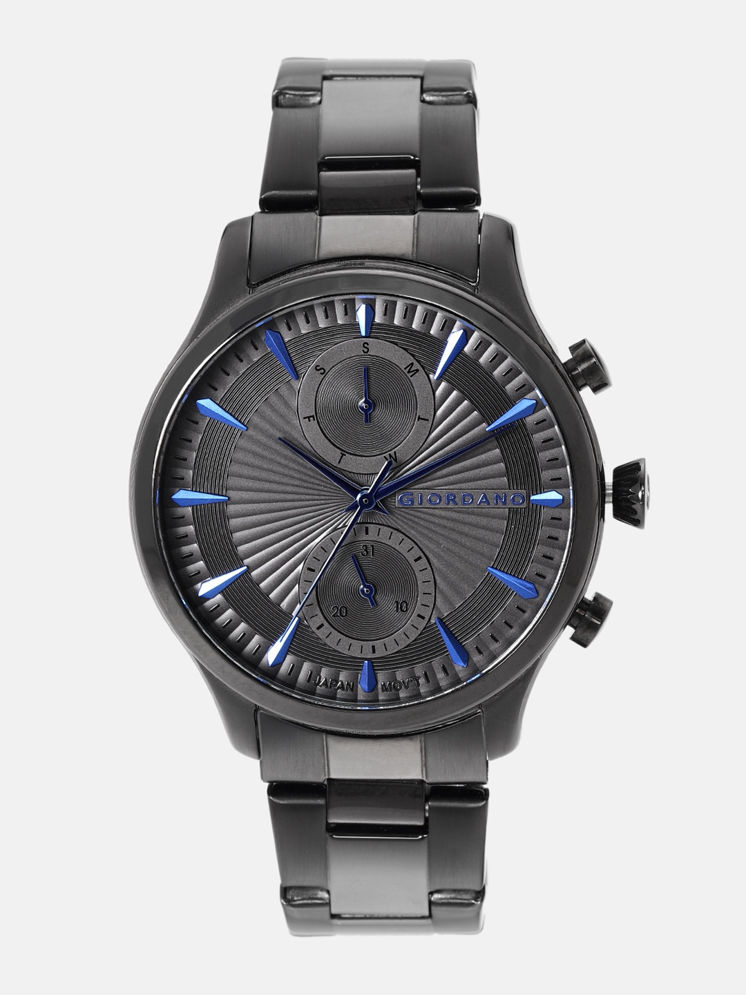 GIORDANO Men Charcoal Grey Analogue Watch 1946-44
