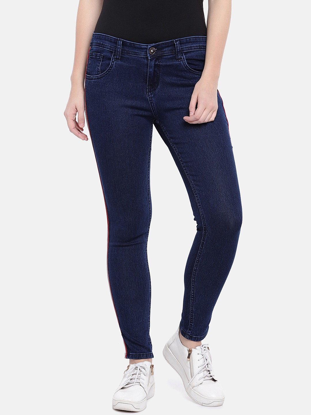 

High Star Women Blue Slim Fit Mid-Rise Clean Look Stretchable Jeans