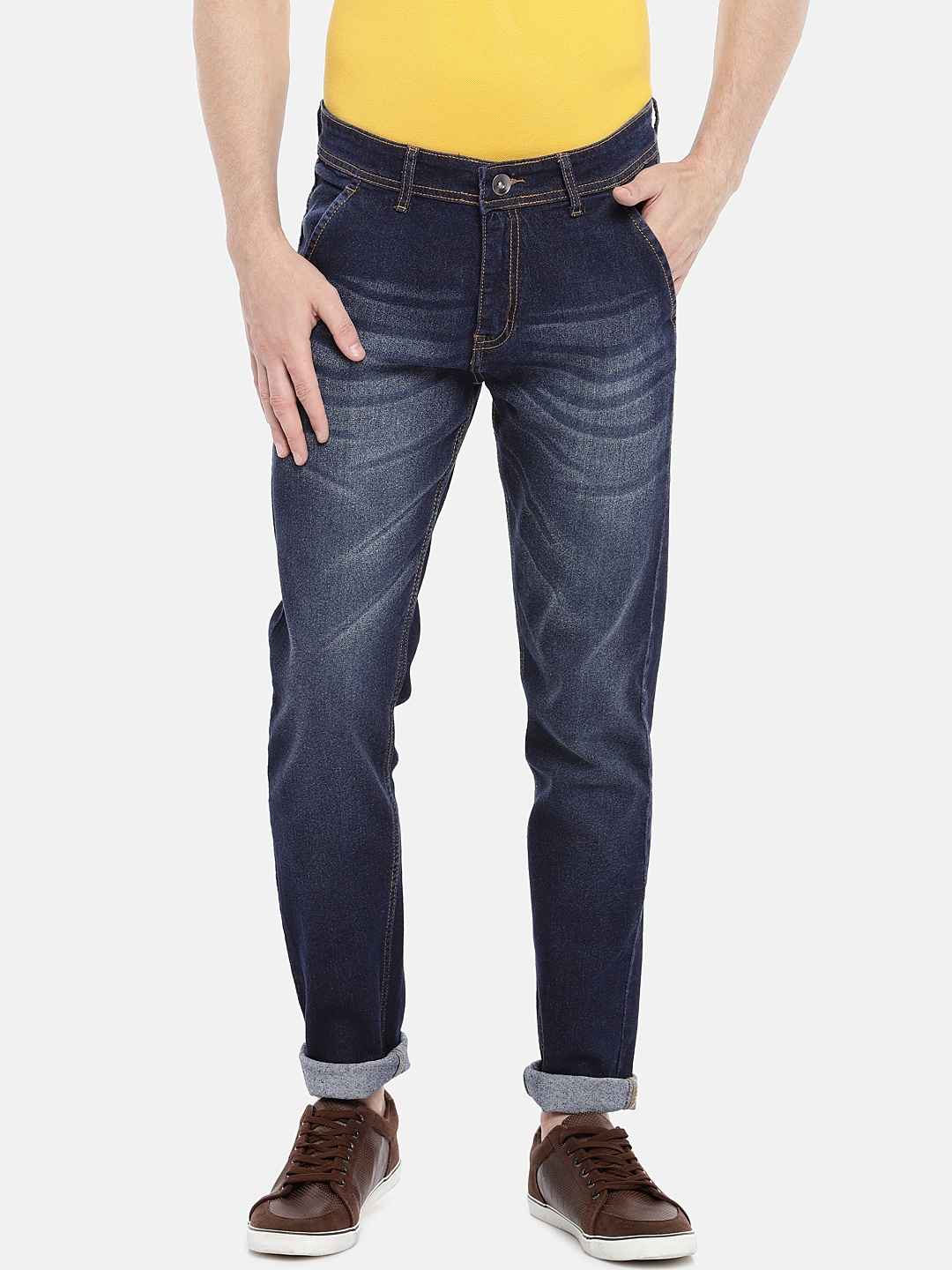 

High Star Men Blue Slim Fit Mid-Rise Clean Look Stretchable Jeans