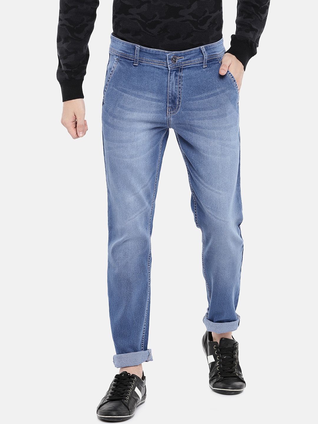 

High Star Men Blue Slim Fit Mid-Rise Clean Look Stretchable Jeans
