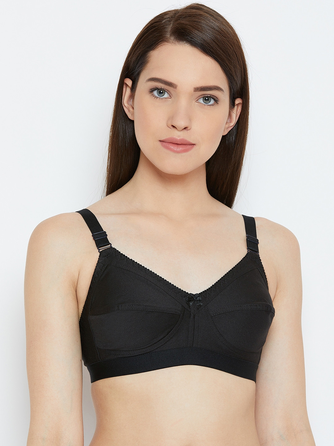 

Lady Lyka Monalisa Black Solid Non-Wired Non Padded Everyday Bra