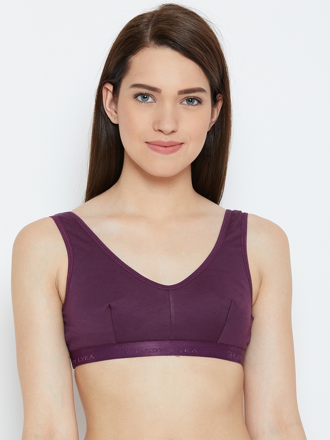 

Lady Lyka Purple Solid Non-Wired Non Padded Everyday Bra TEENAGER