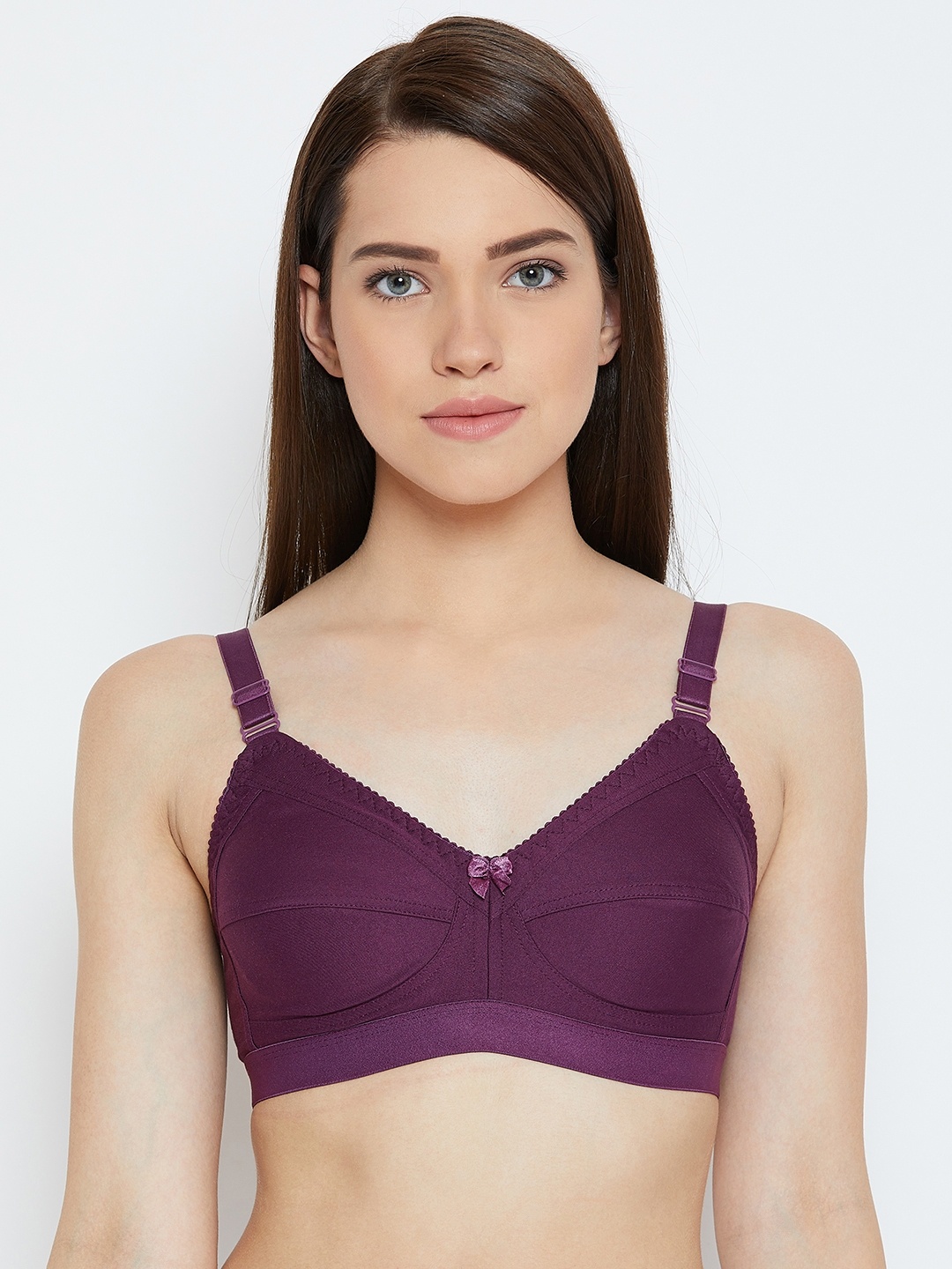 

Lady Lyka Purple Solid Non-Wired Non Padded Everyday Bra MONALISA