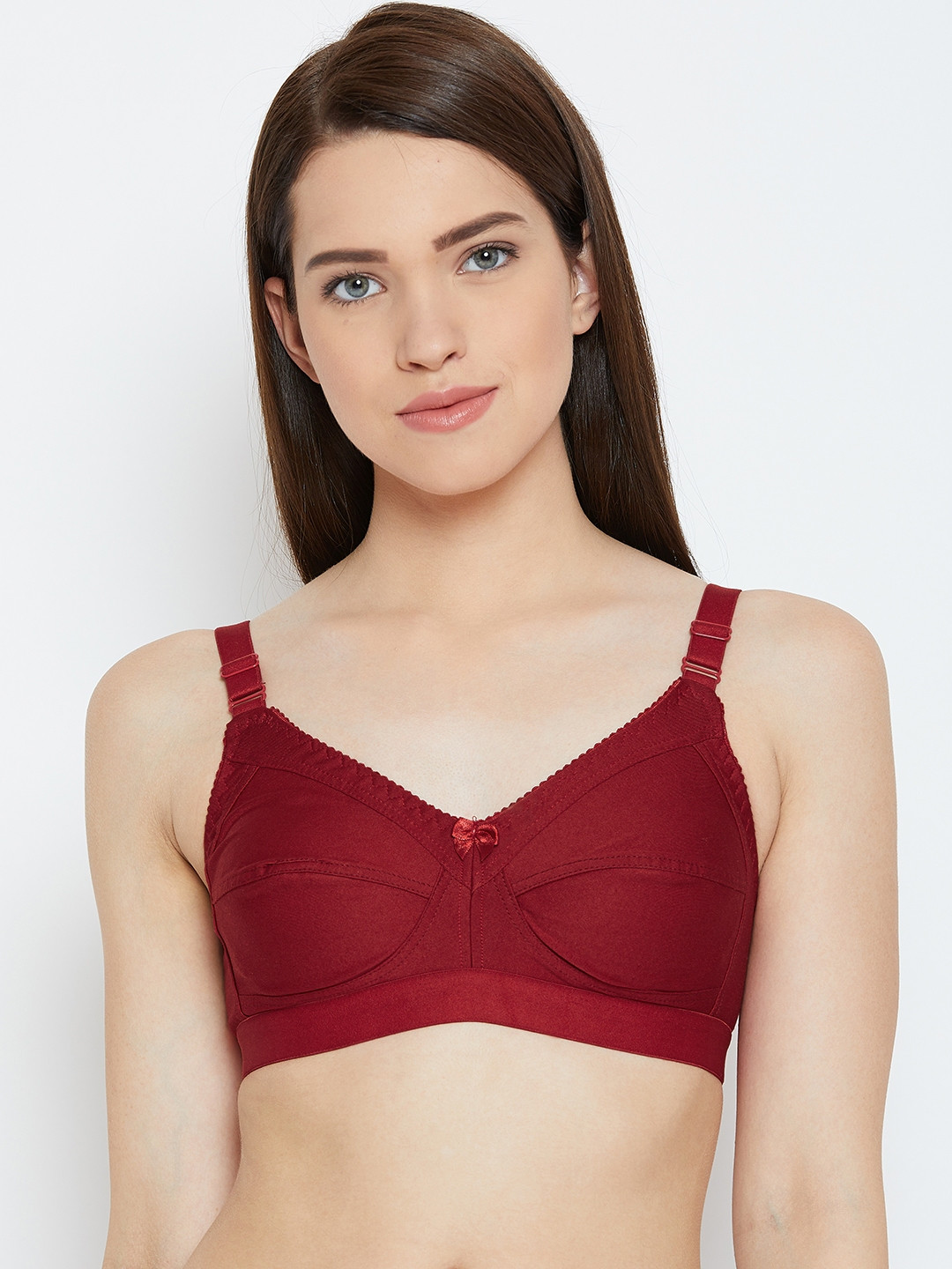 

Lady Lyka Maroon Solid Non-Wired Non Padded Everyday Bra MONALISA