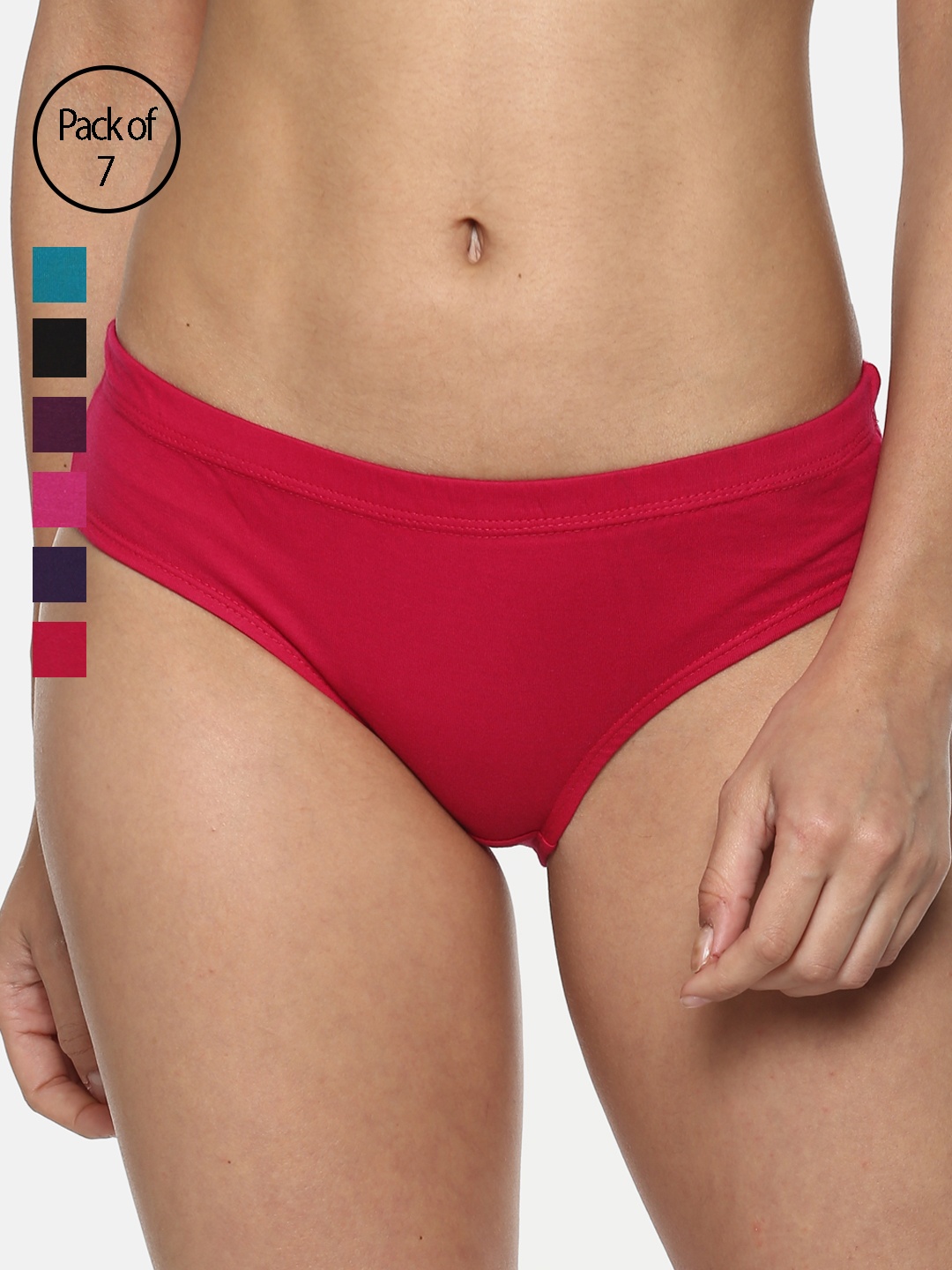 

Leading Lady Women Pack of 7 Assorted Thongs m-DP-100dc-10-3XL, Purple