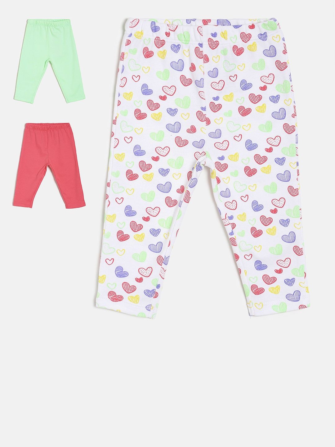 

MINI KLUB Kids Multicoloured Pack Of 3 Track Pants, Multi