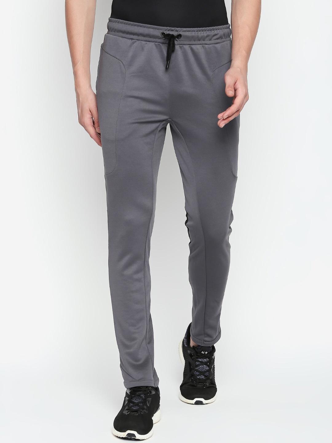 

Ajile by Pantaloons Men Grey Solid Slim-Fit Track Pants