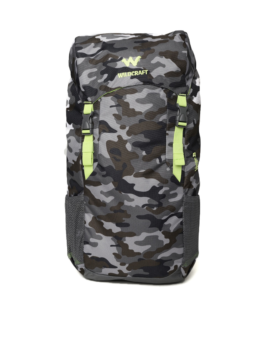 

Wildcraft Unisex Grey & Olive Brown Printed Verge 35 Rucksack