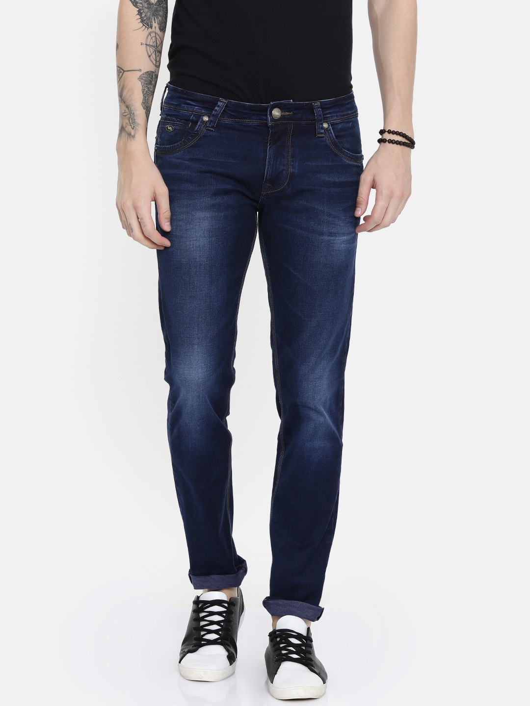 

Lawman pg3 Men Blue Slim Fit Mid-Rise Clean Look Stretchable Jeans