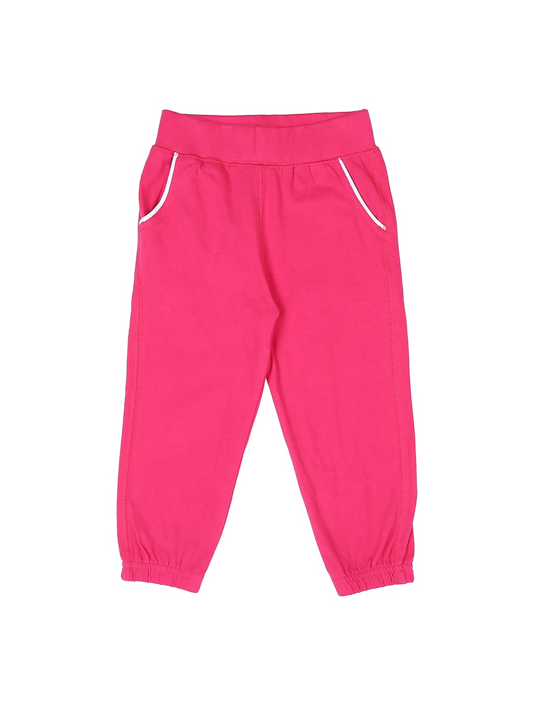 

Pantaloons Baby Girls Pink Regular Fit Solid Joggers