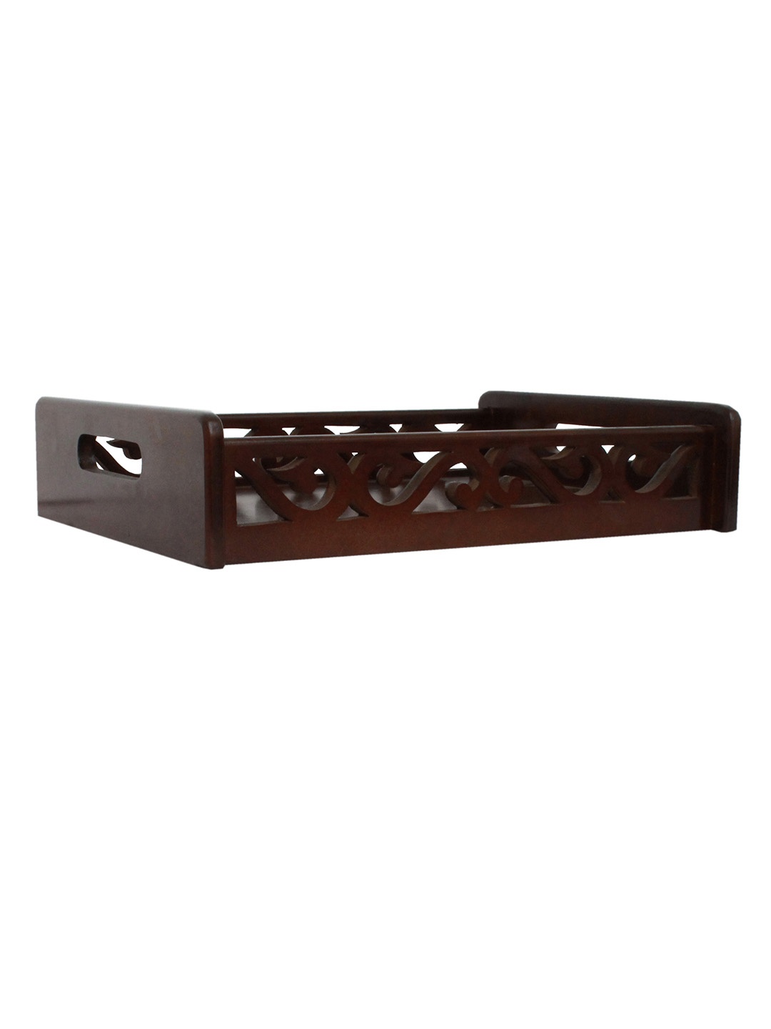 

Home Sparkle Brown Carved serving Tray