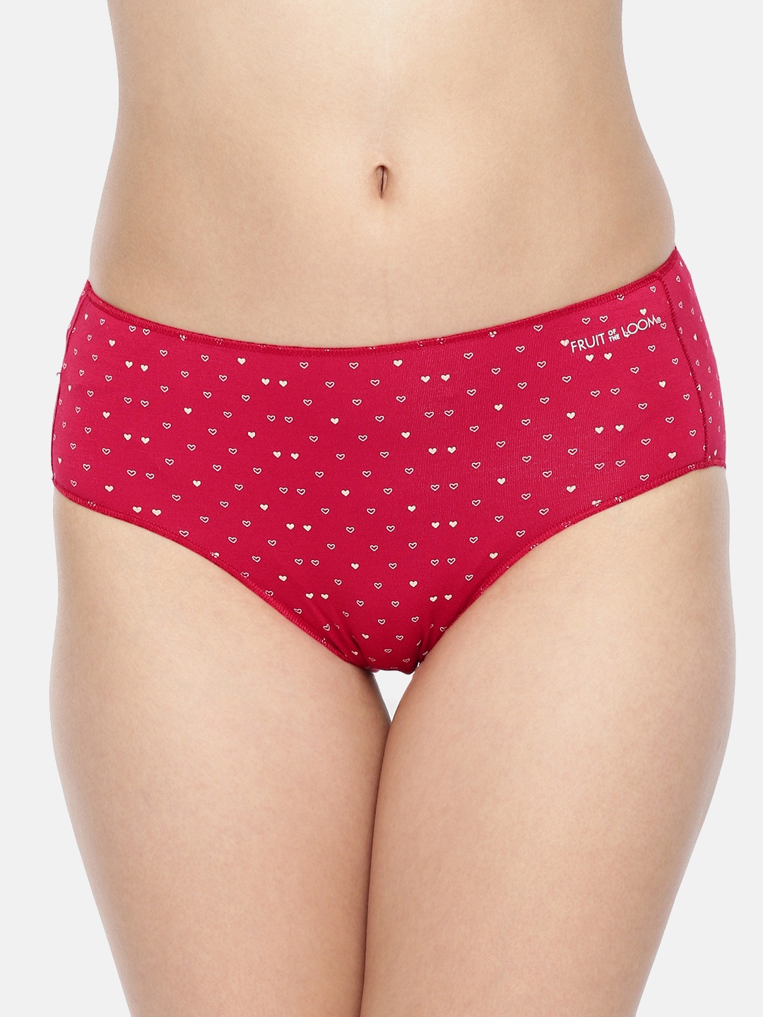 

Fruit of the Loom Women Red Printed Hipster FHPP04