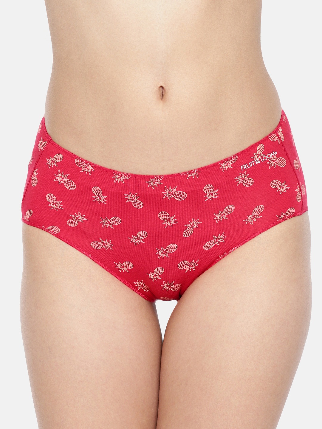 

Fruit of the Loom Women Red Printed Hipster FHPP04-A1P4
