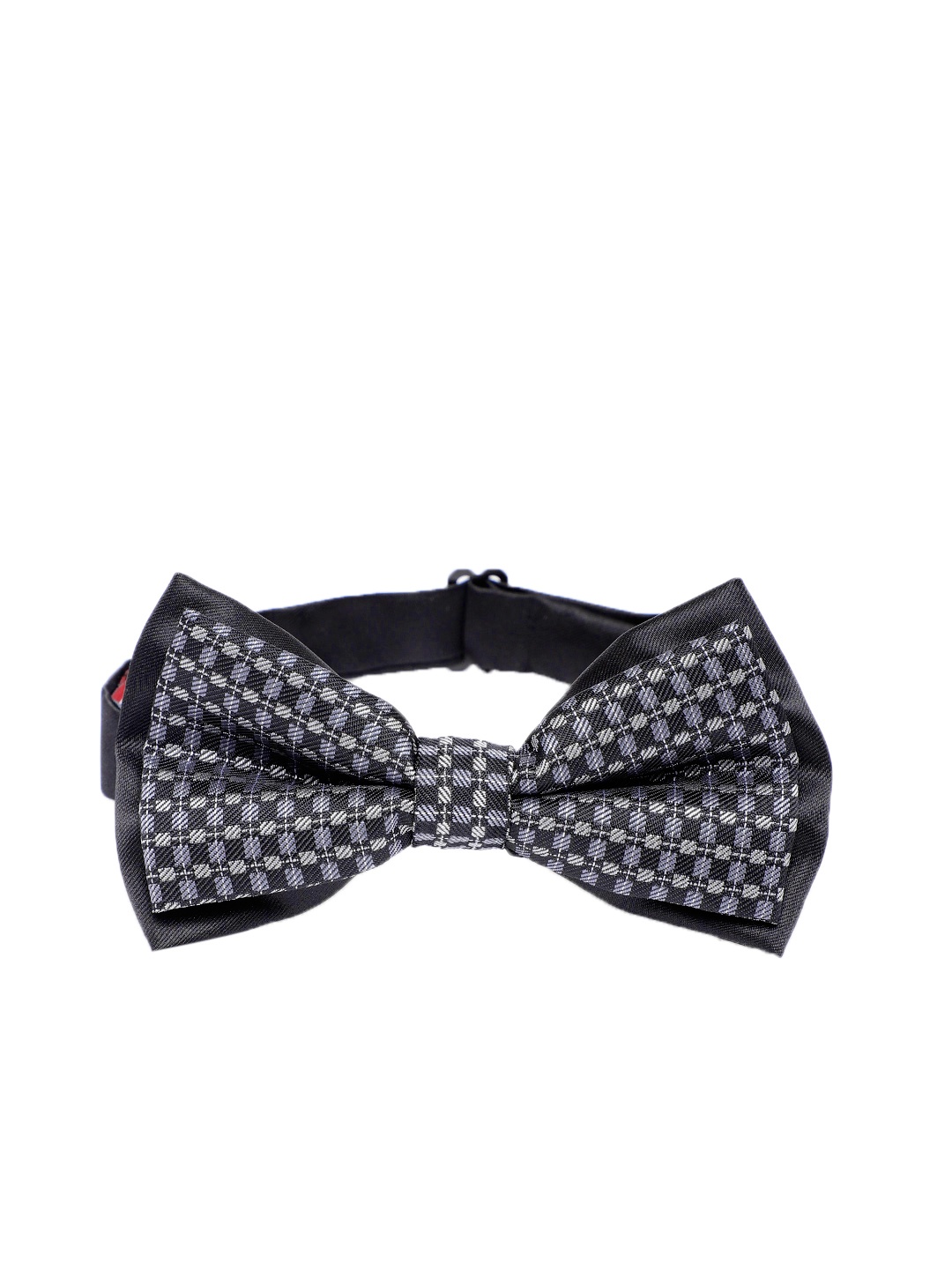 

Peter England Black & Grey Woven Design Bow Tie