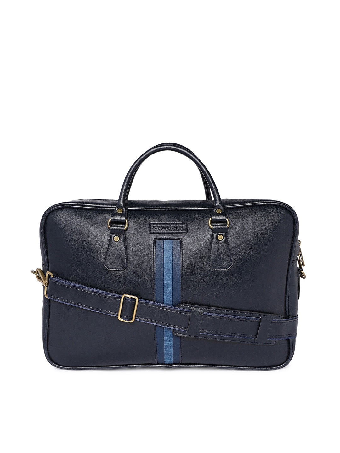 

Bags.R.us Unisex Navy Blue Solid Laptop Bag