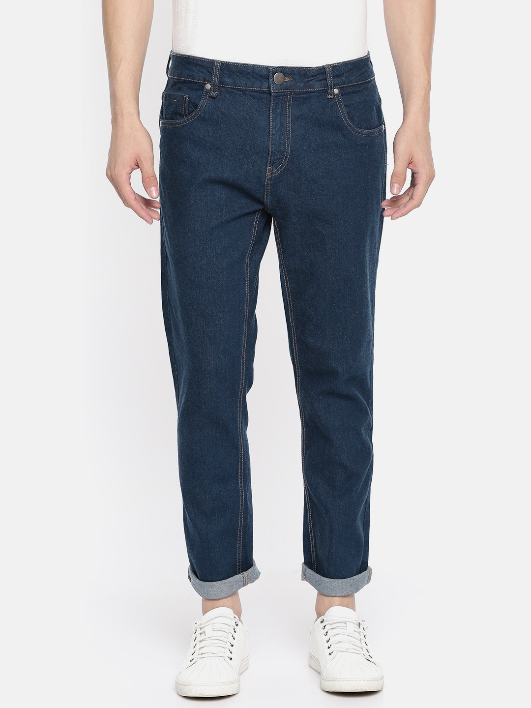 

Mast & Harbour Men Blue Skinny Fit Mid-Rise Clean Look Stretchable Jeans
