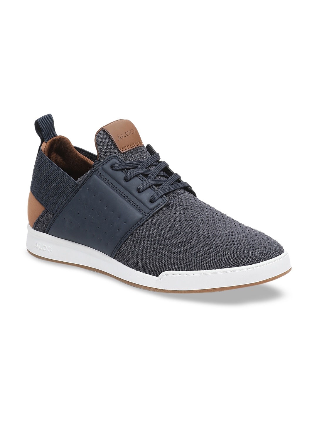 

ALDO Men Navy Blue Solid Sneakers