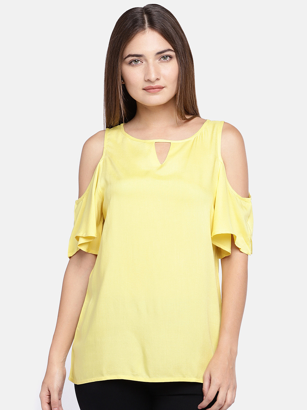 

Globus Women Yellow Solid Top