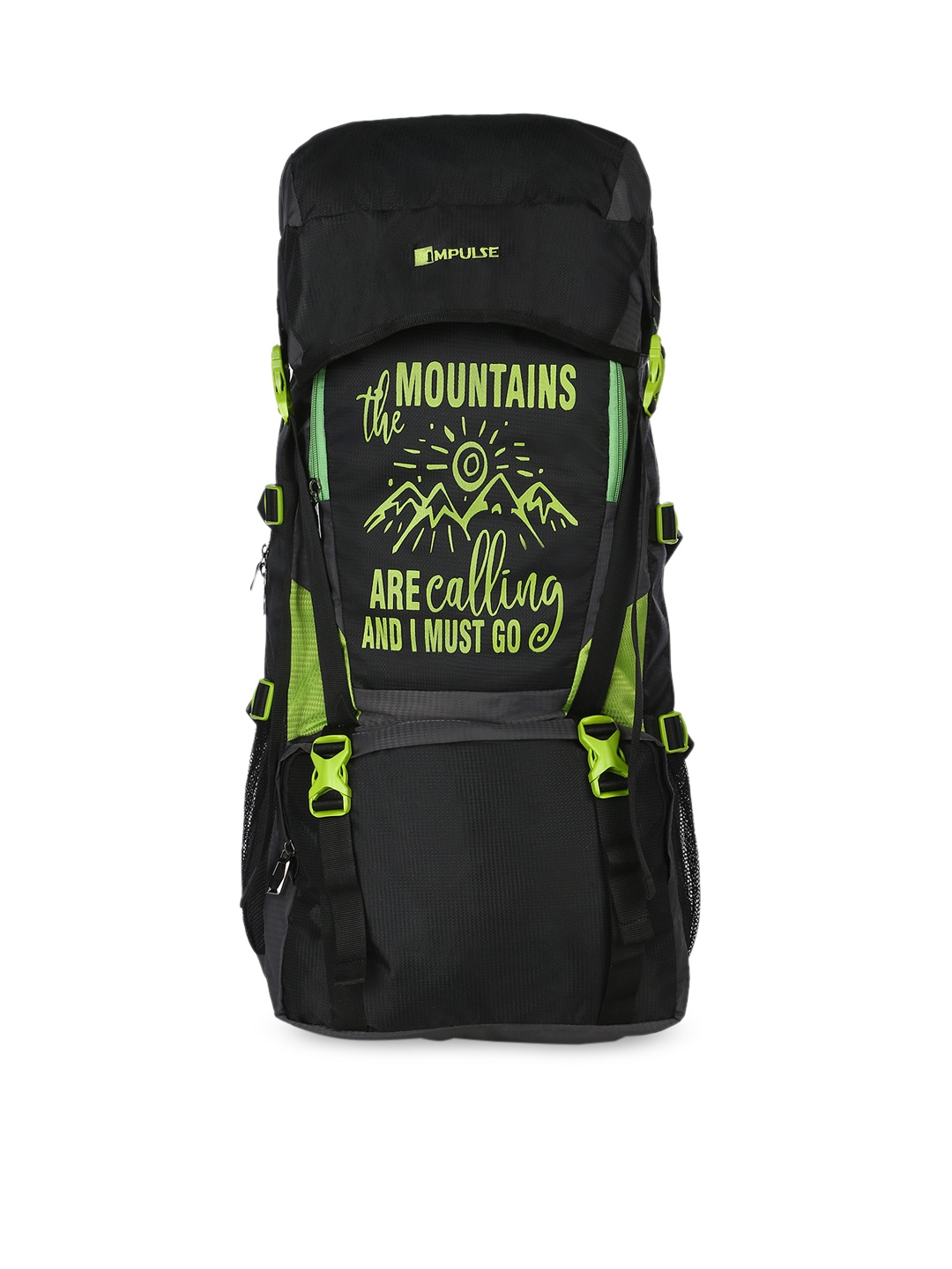 

Impulse Unisex Green & Black Mt. Calling 55 Litres Rucksack