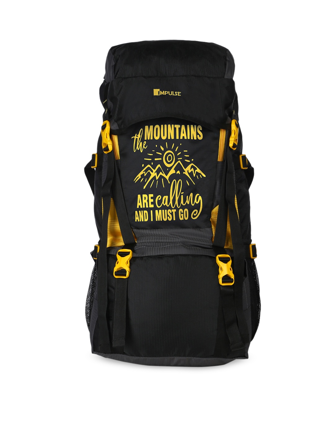 

Impulse Unisex Yellow & Black Mt. Calling 55 Litres Rucksack