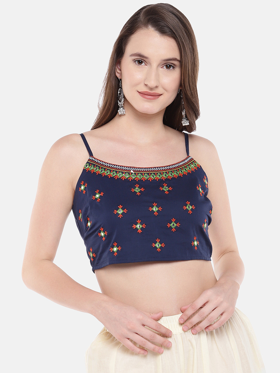 

Globus Women Blue Embellished Top