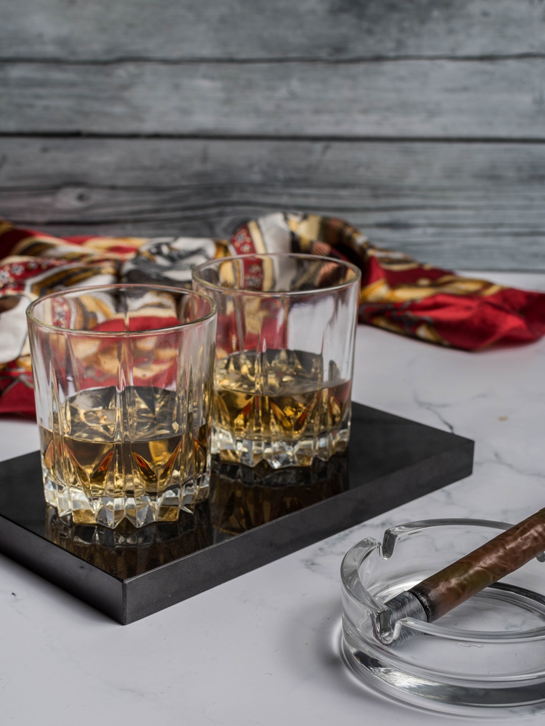 

Pasabahce Set of 6 Whisky Transparent Tumblers 365 ml Each
