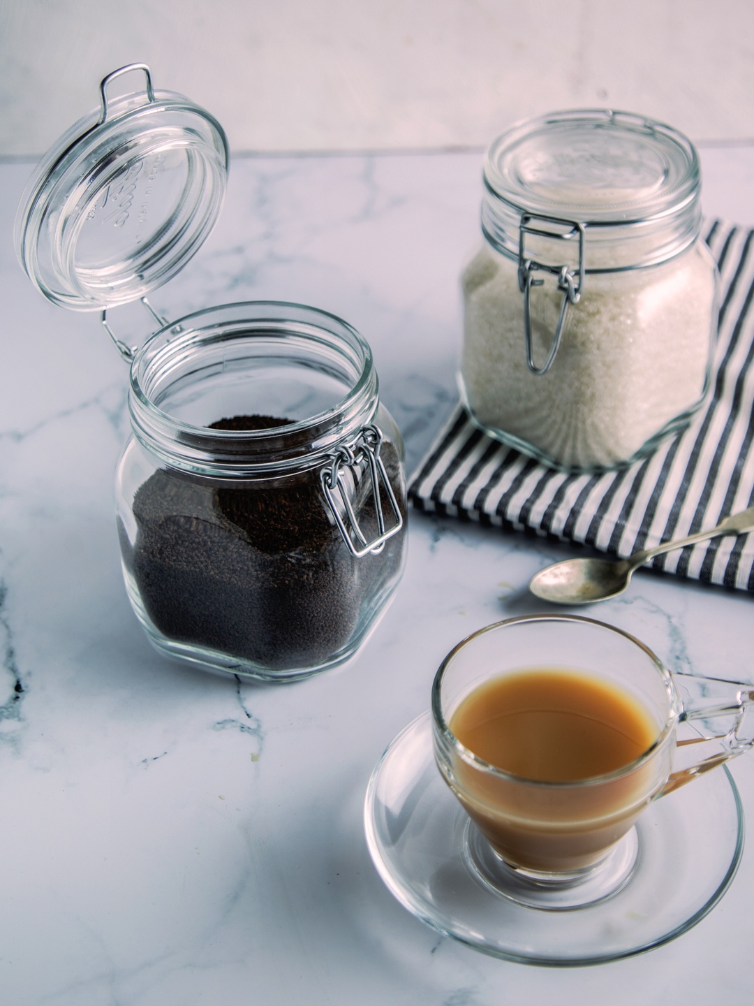 

Bormioli Rocco Fido Set of 2 Glass Jar with Clear Glass Lid and Rubber Gasket 750ml each, Transparent