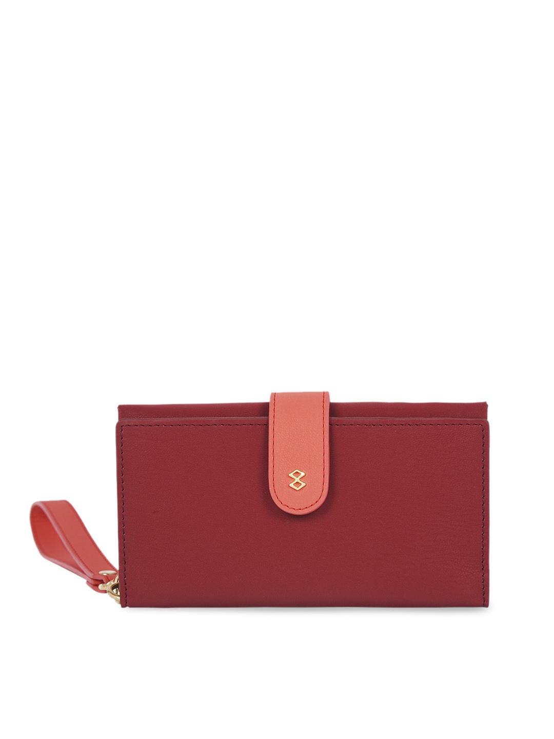 

HORRA Maroon Solid Clutch
