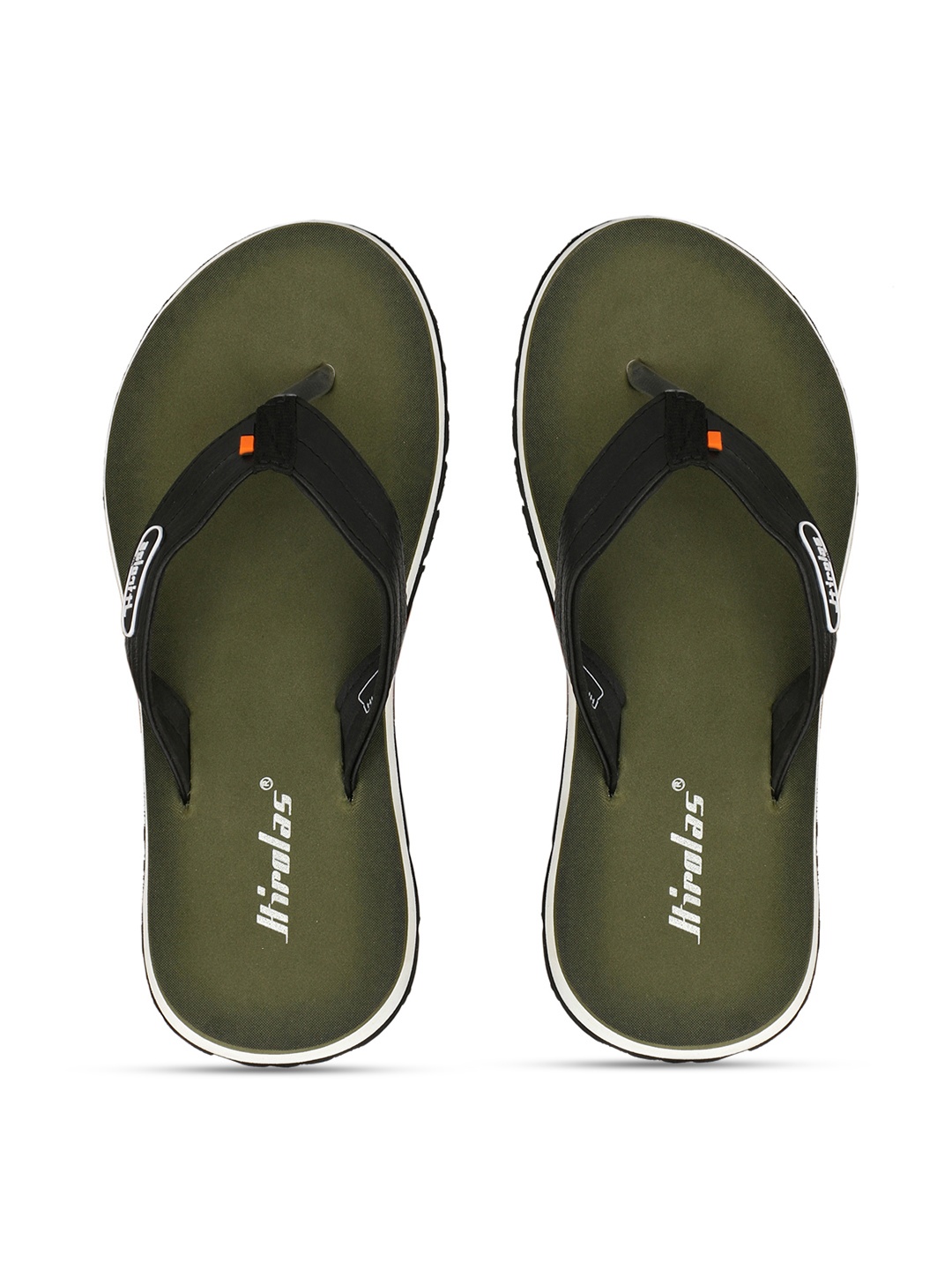 

HIROLAS Men Olive Green Solid Slip-On