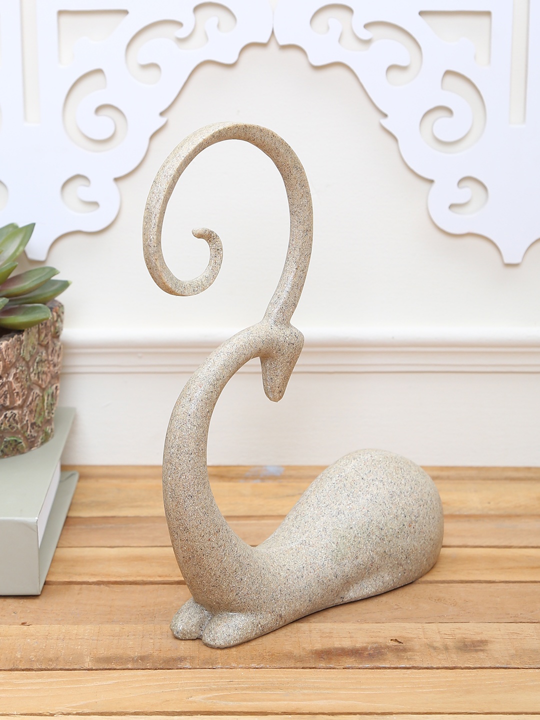 

TAYHAA Grey Stone Dust Artistic & Beautiful Showpiece