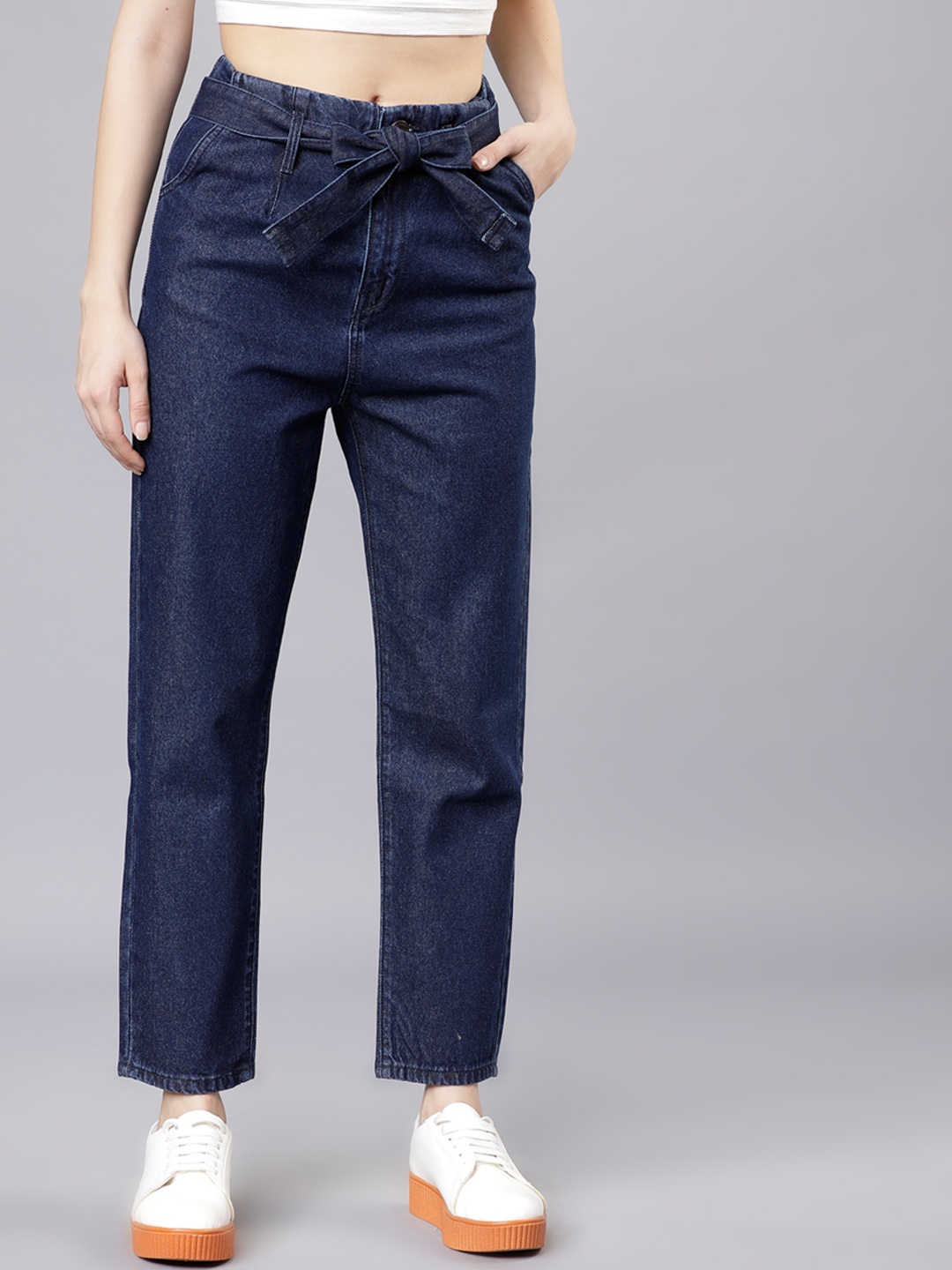

Tokyo Talkies Women Navy Blue Regular Fit Jeans