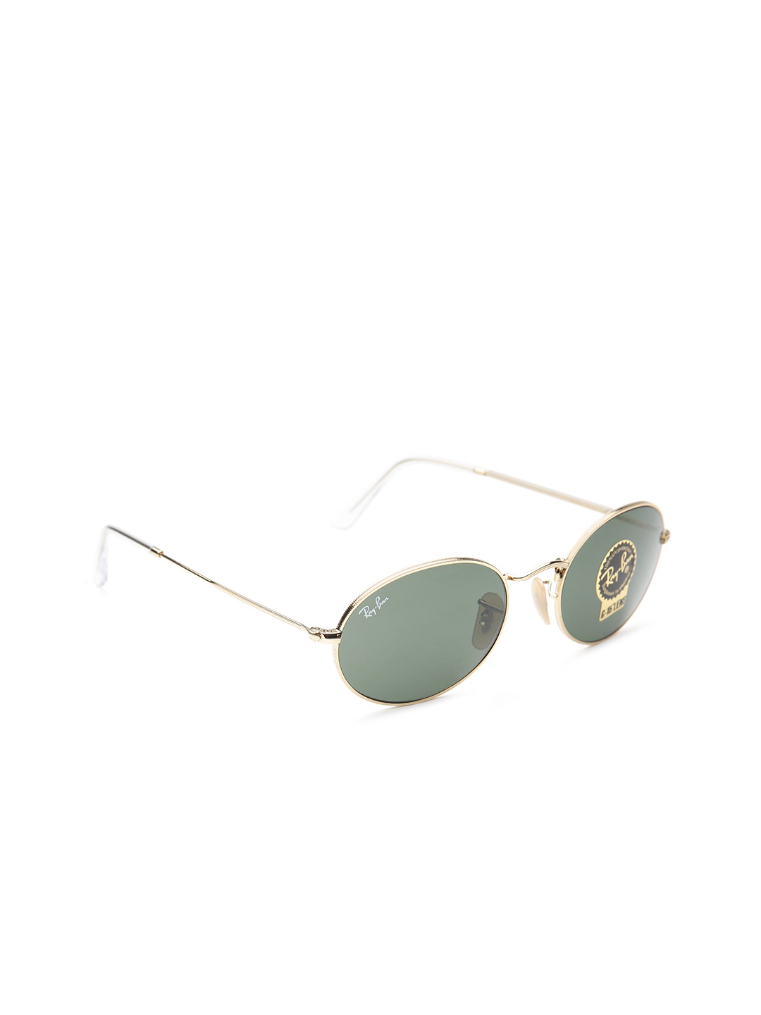 

RAY-BAN Unisex UV Protected Green Lens Oval Sunglasses - 0RB3547001/3154