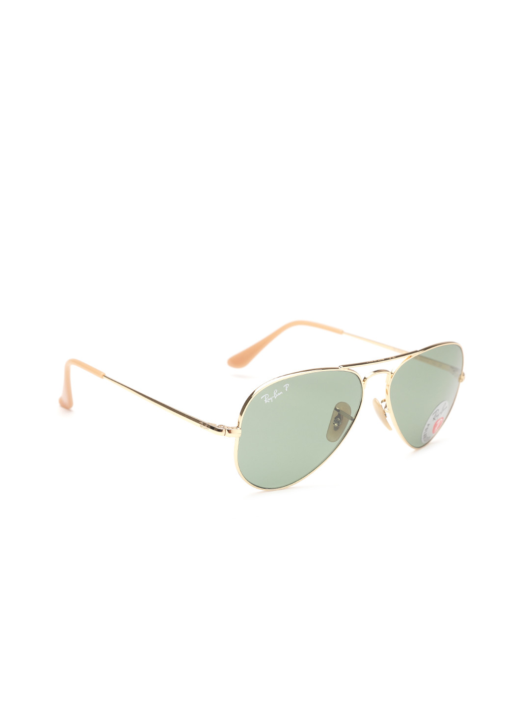 

Ray-Ban Unisex Polarised Aviator Sunglasses 0RB36899064O9, Green