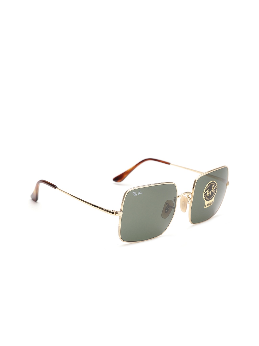 

Ray-Ban Women UV Protected Green Lens Square Sunglasses - 0RB197191473154